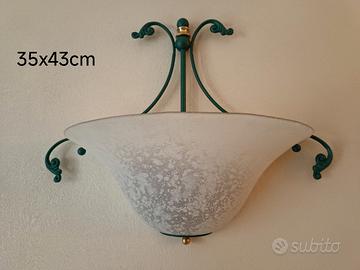 Tre lampade applique 