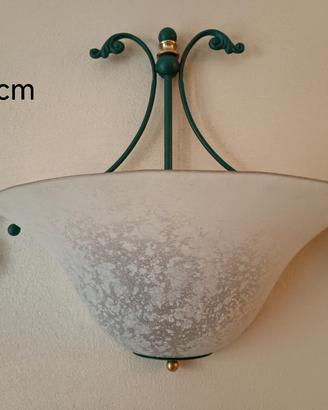 Tre lampade applique 