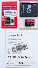 Micro SD 256 GB+ Adattatore SD