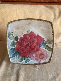 Piatto decoupage
