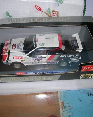 Audi quattro Lombard RAC 1982 Wilson 1/18 Sunstar