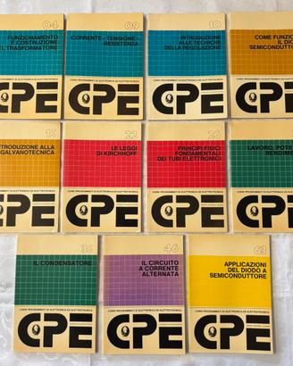 Lotto 11 fascicoli CPE elettronica vintage