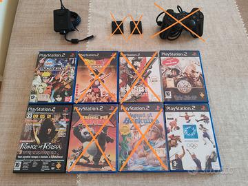 Lotto 4 videogiochi Ps2 PlayStation + eye cam