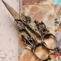 Forbici antiche da uva decorate – fine ‘800