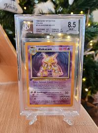 Carta Pokemon Alakazam BGS8.5 1/102 Set Base 1 pri