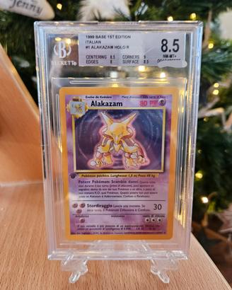 Carta Pokemon Alakazam BGS8.5 1/102 Set Base 1 pri