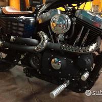 Scarichi in acciaio più gli originali Harley Forty