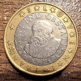 1 Euro - Primož Trubar, Riformatore Sloveno (2007)