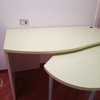 Scrivania a L a scoparsa  con Sedia