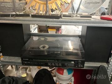 Radio musicassette e giradischi telefunken e casse