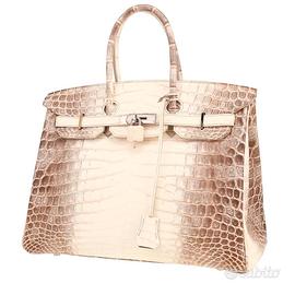 Borsa Hermès Birkin 35 cm Himalaya in coccodrillo