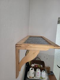 Mensola Ikea legno e metallo