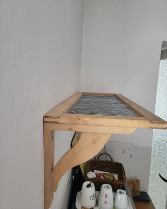 Mensola Ikea legno e metallo