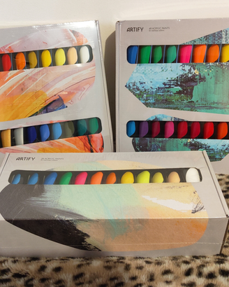 Colori acrilici per pittura 24, 36, 48 tempere