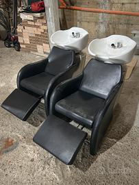 Coppia lavelli singoli per parrucchiere