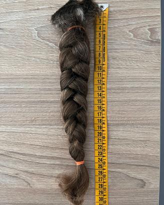 Treccia di capelli veri