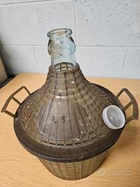 Damigiana in vetro da 5 litri con bocca stretta