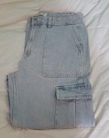 Jeans cargo style azzurro Pull&Bear