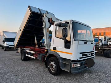 Iveco eurocargo 120 e 15 ribaltabile + gru