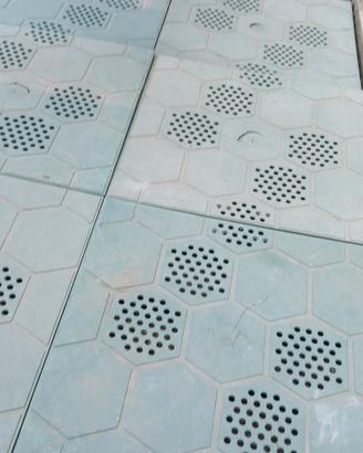 pavimentazione in plastica per roulotte/camper