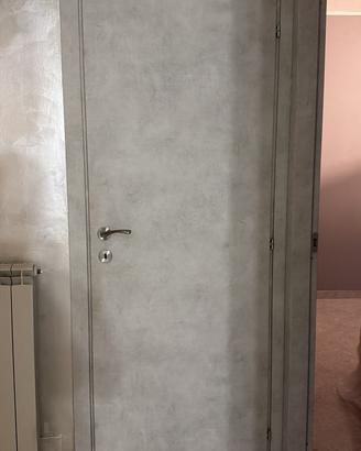 Porta interna effetto cemento LeroyMerlin completa