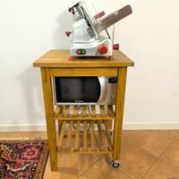 carrello in legno da cucina