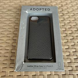 Cover iPhone 5 in Pelle Nero Adopted Vintage