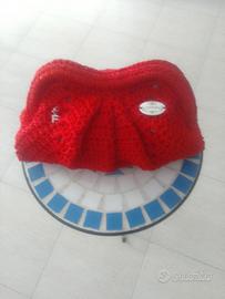 Borsa Clutch Artigianale all'Uncinetto Rosso Scarl