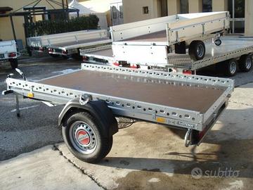 Carrello 300x153 cm pianale con realing