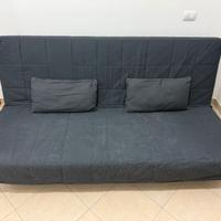 Ikea Divano letto 3 posti 140 x 200 blu + cuscini
