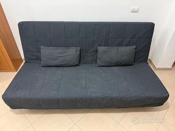 Ikea Divano letto 3 posti 140 x 200 blu + cuscini