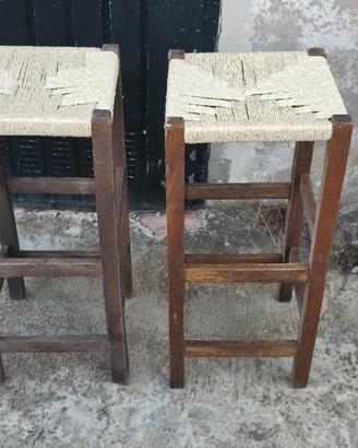 sgabelli in legno