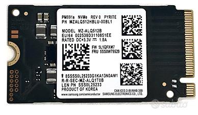 SSD SAMSUNG M.2 512 GB + omaggio 