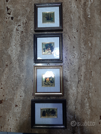Collezione quadri su lamina d'oro