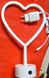 Originale lampada a cuore 