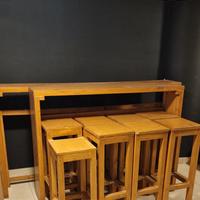 Panche piu sgabelli per pizzeria 