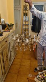 lampadario a gocce vintage