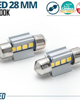 Lampadine LED SILURO 28mm C5W C10W CANbus 6500K