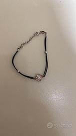 bracciale lungo cm 18 con pezzi in argento 925