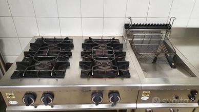 cucina a gas inox