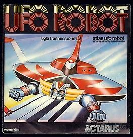 Cartone UFO Robot 45 giri