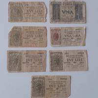 Carta Moneta Una e Due Lire