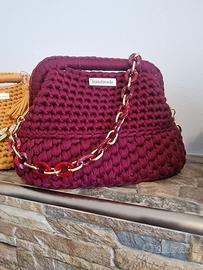 Borsa uncinetto clutch bag