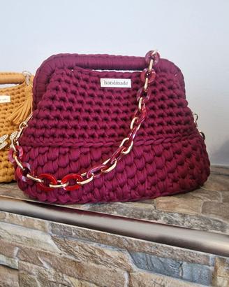 Borsa uncinetto clutch bag