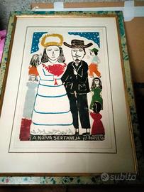 Xilografia di José Francisco Borges, Quadro di J B