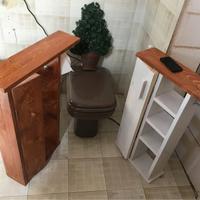 Coppia di porta rotoli carta igienica + detersivi