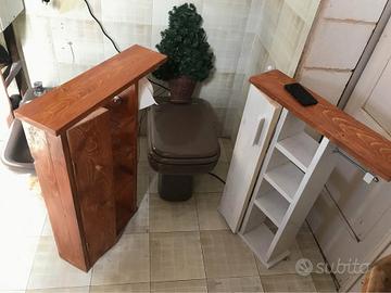 Coppia di porta rotoli carta igienica + detersivi