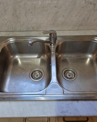 Lavello acciaio inox doppia vasca Foster