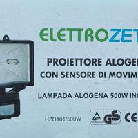 Faro Alogeno 500W con sensore NUOVO