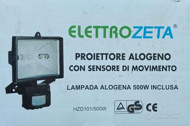 Faro Alogeno 500W con sensore NUOVO